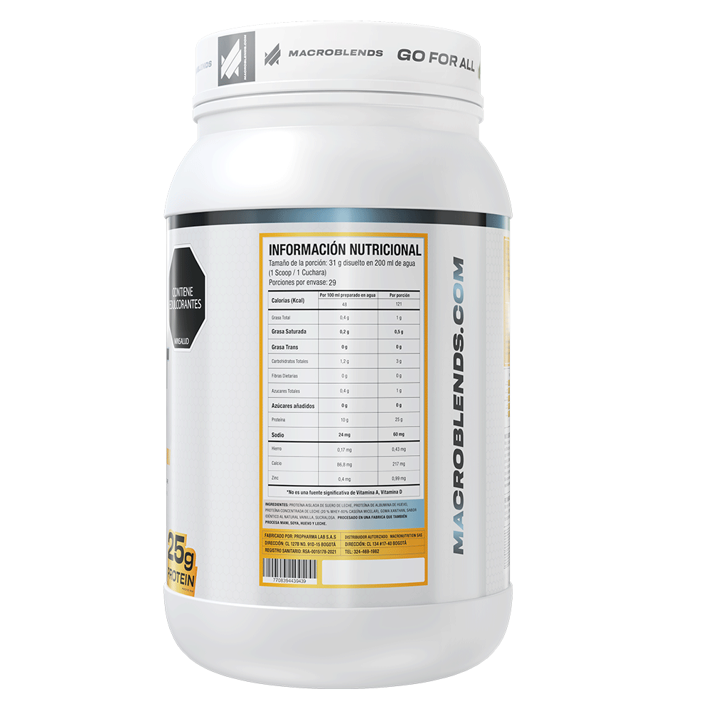 Proteína Perfect Blend Macroblends – suplemento de proteína en polvo
